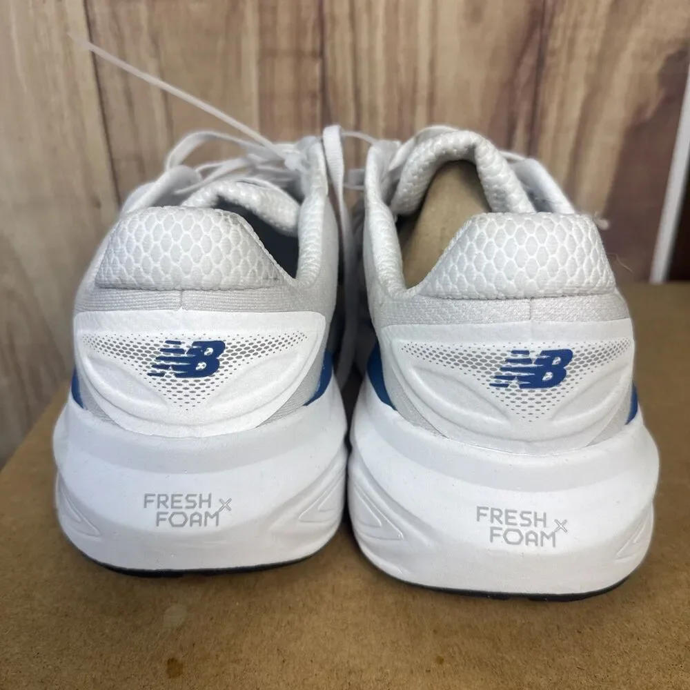 New Balance Men's More Fresh Foam White Blue Agate Reflection Size 9 2E Wide